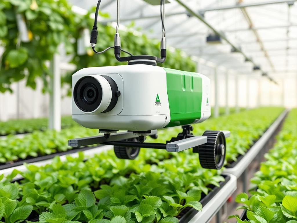 Sproutscout rail-mounted crop scouting robot