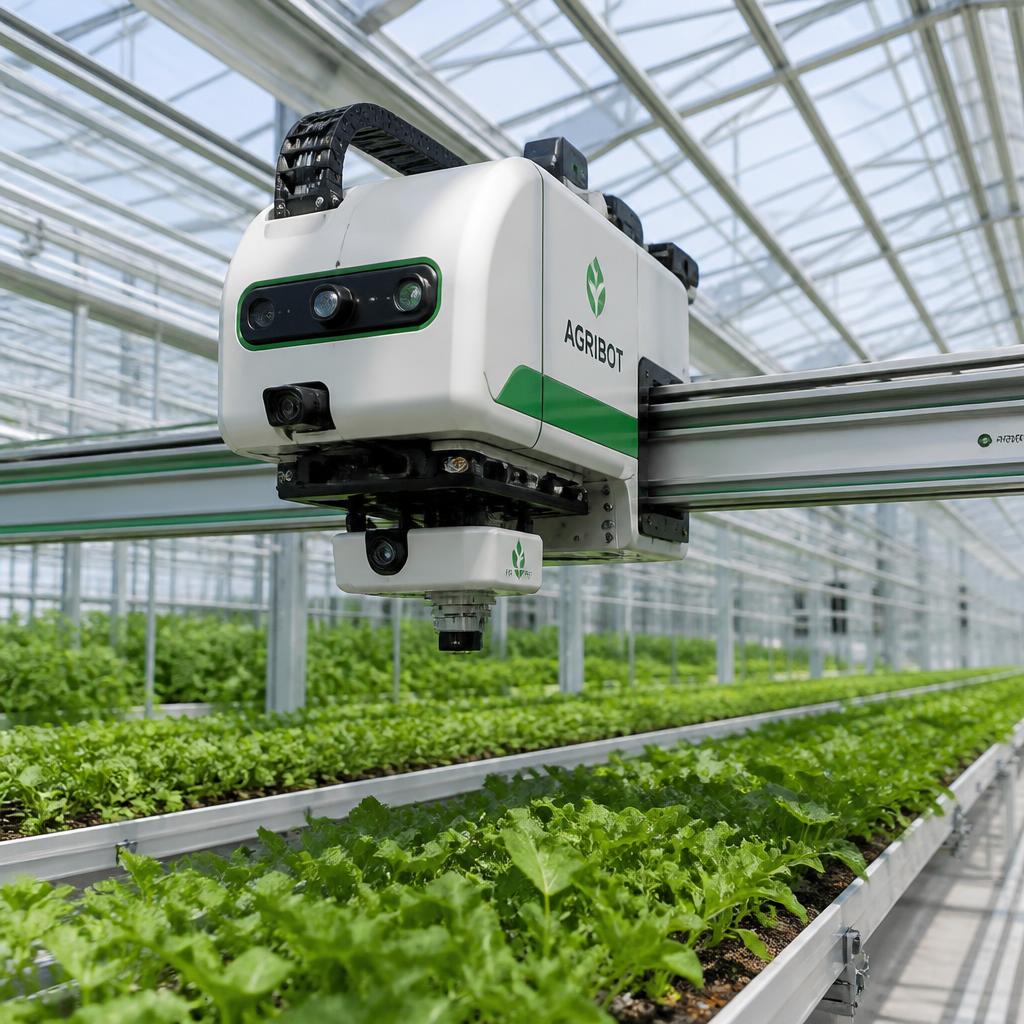 Sproutscout rail-mounted crop scouting robot